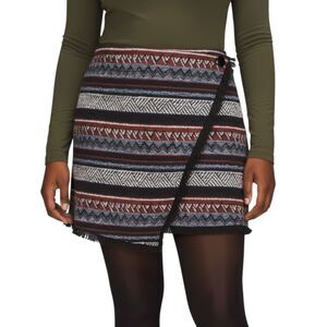 NWT Sam Edelman Prairie Dreamer Multicolor Striped Wrap Skirt Fringe. Sz 12 $109